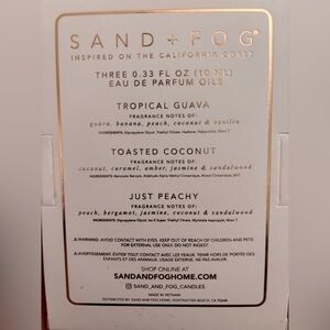 Sand + Fog Three Pack Eau de Parfum Oils - White